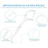 90 Pcs Dental Floss, Twin-Line Floss Picks Dental Floss Sticks Disposable Dental Floss Toothpick, 2 in 1 Interdental Floss Sticks with Portable Cases Toothpicks Sticks for Teeth Cleaning view 2