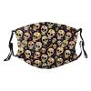 Reusable Cloth Face Mask,Sugar Skulls Mexican Pattern Adult Washable Face Cover With Adjustable Earloops Nose Wire view 1