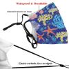 Reusable Cloth Face Mask,Starfish And Coral Adult Washable Face Cover With Adjustable Earloops Nose Wire view 3