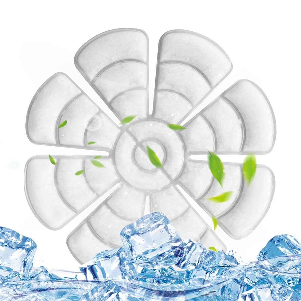 Under Hat Cooling Packs,Cooling Hat Ice Insert - Skin-Friendly Reusable Ice Hat Pack for Summer Avoids Frostbite Damage No Electricity Required