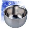 FRCOLOR Stainless Steel Shaving Bowl Soap Cup Men's Accessory for Bubbling Shaving Soap Home and Barber Shop Use view 4