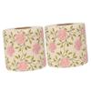 Ipetboom 2 Rolls Floral Toilet Paper Rose Flower Print Toilet Tissues Decorative Bathroom Tissue Hand Towel Napkins for Wedding Birthday Christmas Party Favors view 1