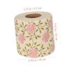 Ipetboom 2 Rolls Floral Toilet Paper Rose Flower Print Toilet Tissues Decorative Bathroom Tissue Hand Towel Napkins for Wedding Birthday Christmas Party Favors view 2
