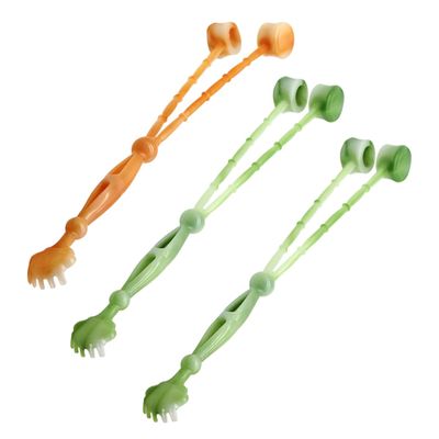 Anneome 3pcs Double-Head Massage Hammer Back Scratcher Body Massage Hammer for Waist Back Relief