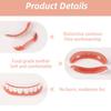 Instant Veneers Teeth 2 Pairs Temporary Tooth Replacement, Cosmetic Teeth Veneers for Man Woman, Snap on Dentures Repair Kit Upper and Lower Jaw, Whitening Your Teeth and Smile Confidently view 3