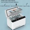 TRTDYFKH USB Mini Refrigerator Portable Insulin Bag Travel Keep Chilled Meds Medical Insulin Double Layer Large Capacity Fridge Cooler Insulin Cooler Case(3*battery) view 2