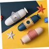 BCOATH 2pcs Portable Dental Kit Submarine Shape Travel Toothbrush Case Tooth Brush Container for Bathroom Supplies for Travel Use Toiletries view 3