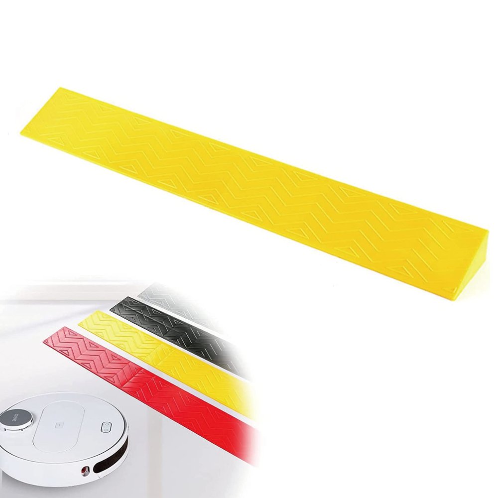 ZTZBFGM Yellow,100x7x1.5cm, Environmentally Friendly Home Ramps, Threshold Ramp Anti-Slip Durable Lightweight Kerb Ramps 1-6.5 Cm Height Doorway Steps Threshold Ramp for Bike Wheelchair