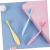 Anneome 6pcs Boys and Girls Toothbrush Oral Care Training Boy Girl Toothbrushes Soft Bristles and Portable Handle for Girl's Teeth Cleaning view 4