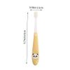 BCOATH Kids Toothbrush with Storage Bucket, Gentle Thin Bristles Manual Teeth Cleaning Brush for Children Ages 2-12, Yellow Panda Design, Handheld Oral Care Tool for Travel and Home Use view 2