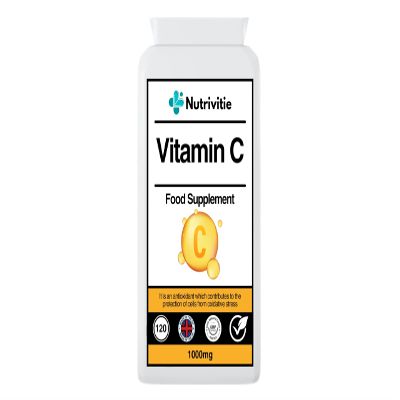 Vitamin C 1000mg  120 Tablets | High Strength Antioxidant Supplement | 3-Month Supply | Immune Support & Energy Boost | Non-GMO & Vegan | Made in UK to GMP Standards
