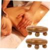 Hoement Wooden Gua Sha Board Sandalwood Body Massager Guasha Scraping Plate for Back Neck Muscle Relaxation Health Massage Tool for Wellness and Pain Relief view 2