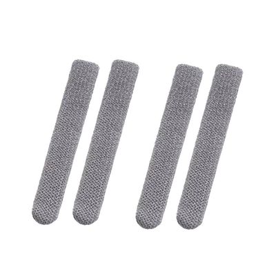 2 Pairs Glasses Ear Cushions, Soft Knitted Cotton Eyeglasses Temple Tips Sleeve Retainer, Glasses Arm Sleeve for Sunglasses, Reading Glasses (Grey)