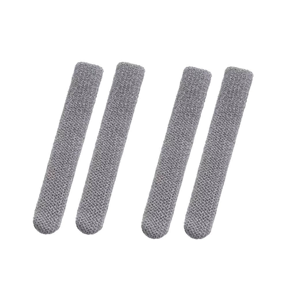 2 Pairs Glasses Ear Cushions, Soft Knitted Cotton Eyeglasses Temple Tips Sleeve Retainer, Glasses Arm Sleeve for Sunglasses, Reading Glasses (Grey)