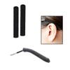 2 Pairs Glasses Ear Cushions, Soft Knitted Cotton Eyeglasses Temple Tips Sleeve Retainer, Glasses Arm Sleeve for Sunglasses, Reading Glasses (Grey) view 4