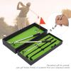 Sports Pen Set, Mini Desktop Sports Ball Pen Set with Putting Green, Flag, 3 Club Pens and 2 Balls for Sports Putter, Ad anced Sports, Mini Office, Mini Practice Course view 4