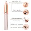 Eyebrow Facial Trimmer, Facial Hair Removal for Women Mini Portable Eyebrow Trimmer Face Shaver for Women with USB Charging for Travel, Home Use view 2