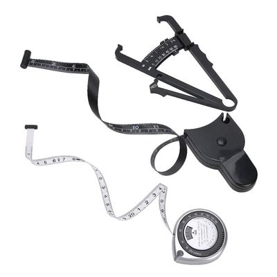 Body Fat Caliper, Body Fat Measurement Device Retractable Waist Measuring Tape Body Fat Tester BMI Measuring Tool Weight Loss Caliper
