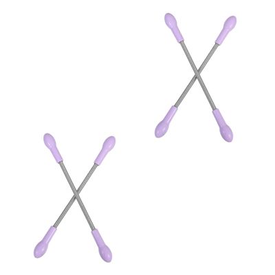 HONMEET 4pcs Hair Removal Spring for Lip Chin Cheeks and Neck Hair Remover Device for Facial Random Color