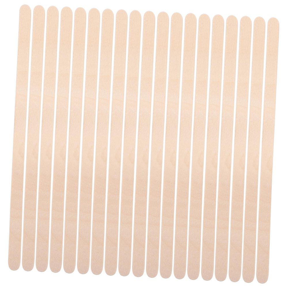 PLAFOPE 100pcs Wooden Wax Stick Wood Pick for Hair Removal Waxing Sticks and Spatulas for Waxing for Eyebrow Shaping and Beauty Salon Use