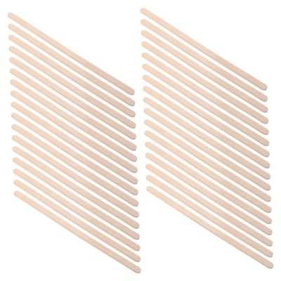 Beatifufu 100pcs Wooden Wax Sticks Applicators 140x6x2mm Rounded Edge Thick Spatulas for Body and Eyebrow Hair Removal Professional Waxing Tools for Salon and Home Use