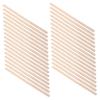 Beatifufu 100pcs Wooden Wax Sticks Applicators 140x6x2mm Rounded Edge Thick Spatulas for Body and Eyebrow Hair Removal Professional Waxing Tools for Salon and Home Use view 1
