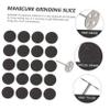 PLAFOPE 101pcs Manicure Grinding Sandpaper Disc Set 20mm Electric Pedicure Accessories Dead Skin Removing Tools with Metal Bit for Professional Foot and Hand Care view 3