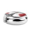 Paris Printed Mini Round Pill Box,Pill Box 3 Compartment Medicine Pill Case, Pill Organizer Travel Pillbox, Portable Pill Box for Pocket, Home, Office Use view 4
