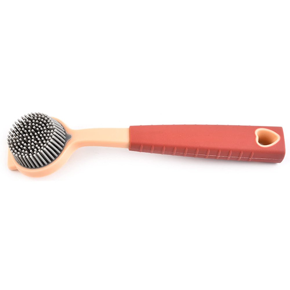 Pot Cleaning Brush With Long Handle Hanging Bowl Oil Remover Scrubber