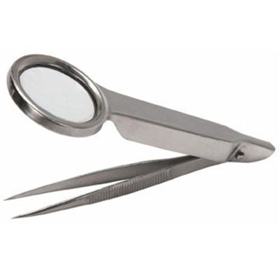 BOGEEL Magnifying Glass Tweezer Hand-held Magnifying Glass with Tweezer Re Pair Tools Tweezer with Magnifier for Jewelry Re Pair
