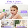 Forehead Thermometer for Adults Kids, Non-Contact Infrared Thermometer with Fever Alarm, Digital Thermometer with 32 sets of Memory Data, Thermometer for Adults and Kids view 4
