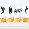 24 Pack Happy Birthday Music Cupcake Toppers Musical Symbols Sax Cello Cupcake Picks Men Women Music Theme Baby Shower Boy Girl Kids Wedding Happy Birthday Party Cake Decorations Supplies view 2