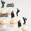 24 Pack Happy Birthday Music Cupcake Toppers Musical Symbols Sax Cello Cupcake Picks Men Women Music Theme Baby Shower Boy Girl Kids Wedding Happy Birthday Party Cake Decorations Supplies view 3