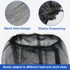 5 PCS Midge Head Net with Drawstring Bag, Midge Net Head Cover, Smidge Head Net, Fine Mesh Insect Netting Mosquito Head Net for Outdoor, Hiking, Camping, Climbing, Fishing, Midge Net Hat Hood, (Black) view 4