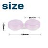 bepisof 5 Pack Semitransparent Contact Lens Case Portable Contact Lens Container view 2