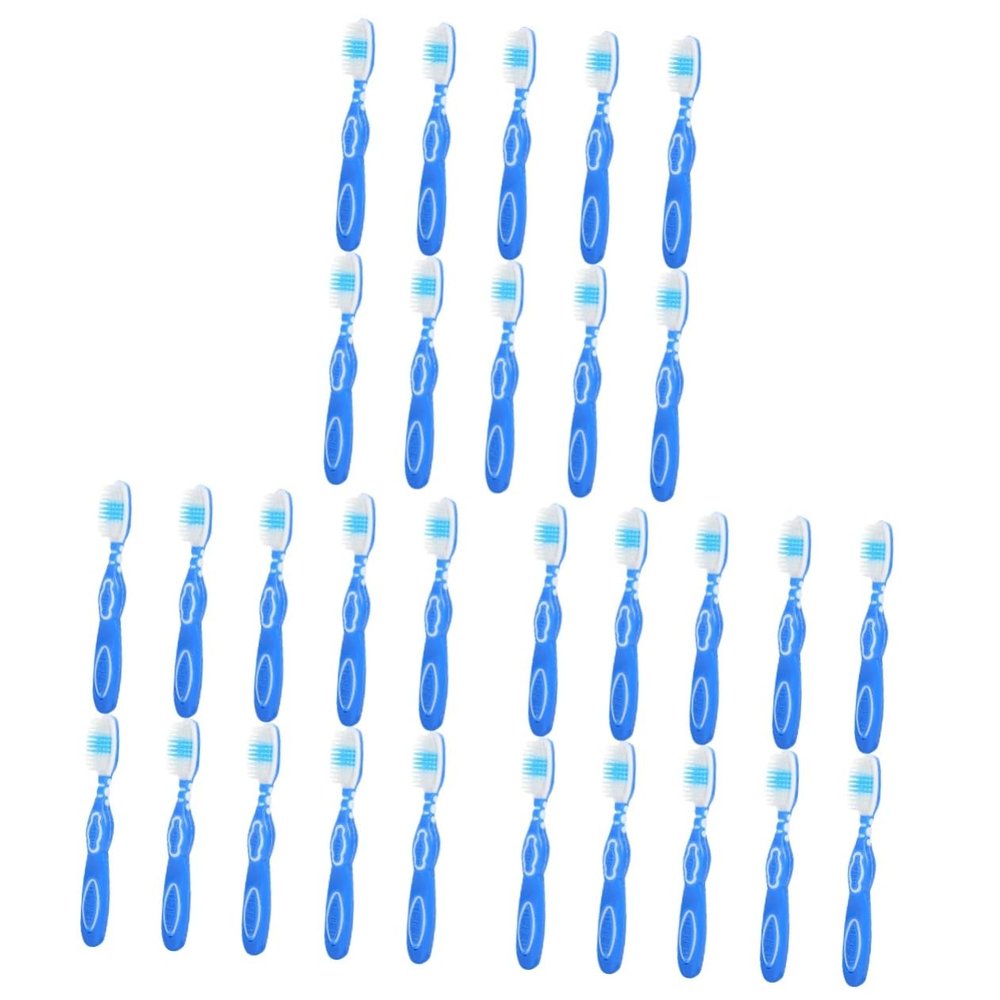Healvian 30pcs Prison Toothbrushes Short Portable Safety Small Toothbrushes for Travel and Correctional Facilities Tooth Cleaning Tools