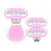 2024 New Women's Short Handle Razor with Five Blades, Can Remove Excess Body Hair From Arms, Legs, Underarms, Private Areas, Etc. Reusable, With Replaceable Razor Heads (B) view 1