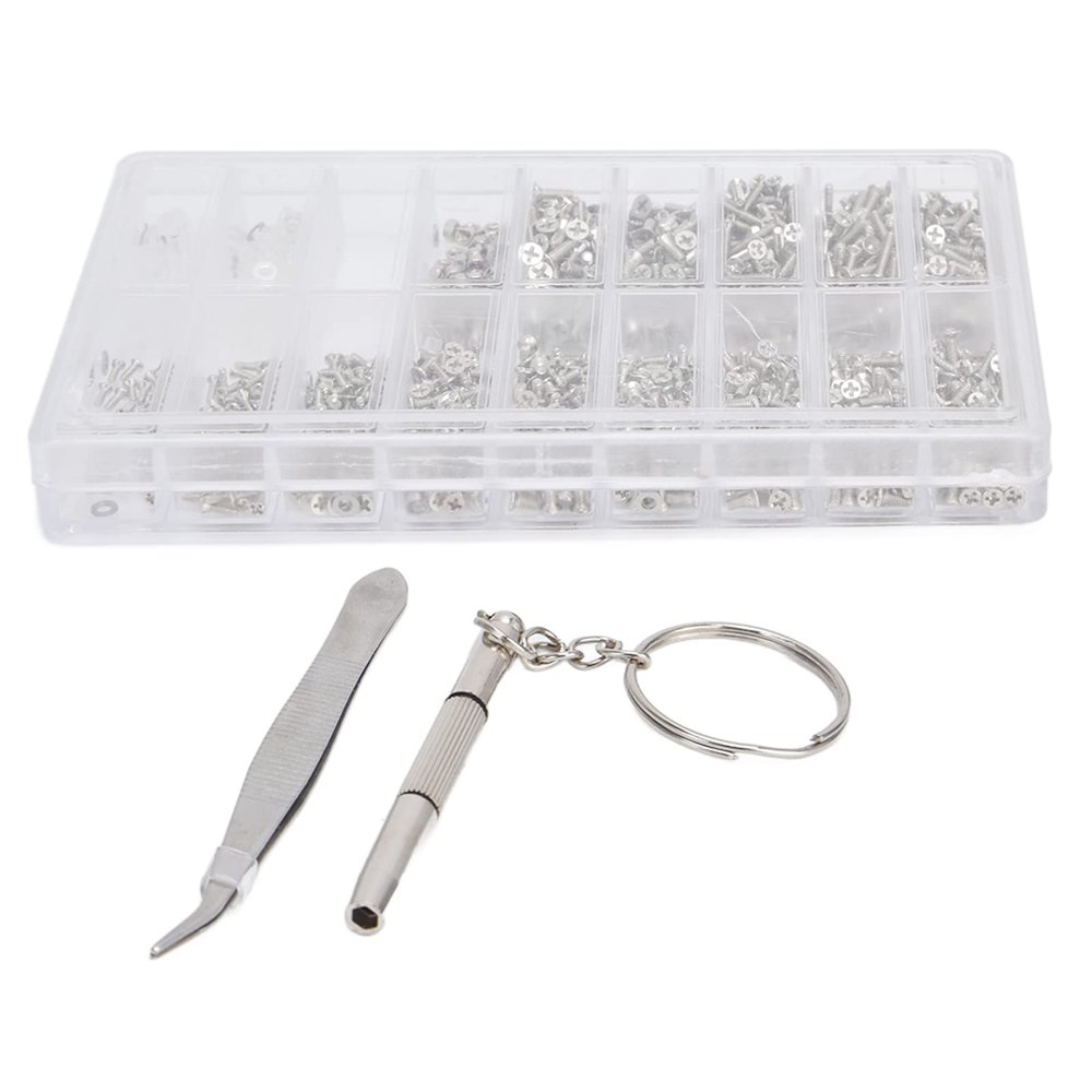 50 Glasses Screws Glasses Repair, Micro Screws Nuts Washers, Glasses Repair Kit Glasses Repair Tool