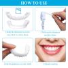 Wttfc Temporary Tooth 2 Pairs,Cosmetic Veneers Temporary Dentures Fake Teeth Smile Veneers Top And Bottom Snap On Dentures Clip In Veneers Teeth For Men Women With Bad Teeth view 2