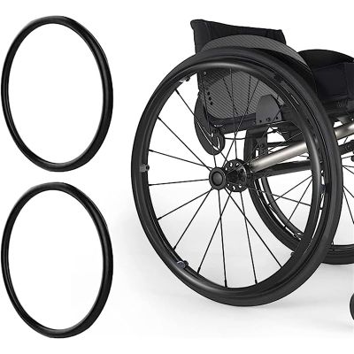Non-Slip Wheelchair Push Rim Grips - 1 Pair Silicone Hand Push Covers for Rear Wheel Grips, Wheelchair Accessories