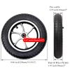 1 Pair of 10inch Wheelchair Front Wheels, Power Wheelchair Accessory, Inflatable Wheelchair Wheels, 1/2" Bearings, Replacement Wheels for Wheelchairs and Walkers view 3