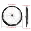 1 Pair of 24inch Wheelchair Wheels, Wheelchair Rear Wheel Assembly, 1/2" Aluminum Solid Tires for Manual Wheelchairs view 3