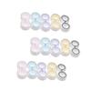 KOMBIUDA 15pcs Leak-Proof Vision Care Lens Case Dual Compartment Storage Box Colorful Lens Organizer Containers Suitable for Travel and Daily Use view 1