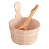 Sauna Bucket Cedar - 4L Sauna Bucket with Handle | Barrel Sauna Kit, 4L Sauna Bucket with Handle and Spoon, Ladle Kit Sauna Accessories with Liner, Home Supplies Sauna Accessories for Sauna & SPA view 1
