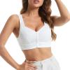 Sleep Bras for Women UK Front Fastening Bra Front Button Soft Breathable Plus Size Bras White Long Sleeve Bodysuit with Thong Comfort Bra red Silk Knickers Size 18 Cotton for Everyday wear view 1