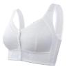 Sleep Bras for Women UK Front Fastening Bra Front Button Soft Breathable Plus Size Bras White Long Sleeve Bodysuit with Thong Comfort Bra red Silk Knickers Size 18 Cotton for Everyday wear view 2