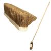 10 Broom Indoor with Wooden Handle Natural Coco Bristles Sweeping Brush with Durable Support Bracket Cleaning Any Surface Wooden Decking and Paving Slabs Floor (2, [Soft Coco Bristles]) view 3