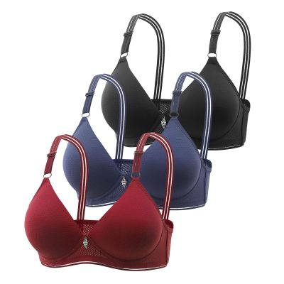 WILLBEST Padded Bralettes for Women Strapless Bra Satin Side Adjustable Non Underwired Bras for Women Sports Bras Plus Size Women's g-Strings Thongs Tangas t Shirt Bra Womens Underwear Set