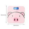 Anneome Cartoon Electronic Body Weight Scale USB Rechargeable Digital Multi-function Body Weight Scale for Home Use Precise Measurement Cute Pink Pig Design view 2