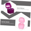 Healvian 3pcs Storage Box False Tooth Holder Case for Retainer Cleaning Orthodontic Box Random Color view 3